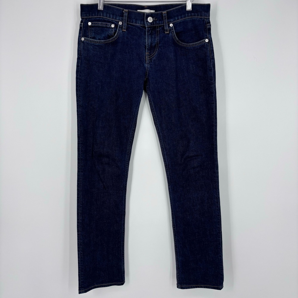 Helmut Lang Straight Leg Jeans Mens 32x30 (Tag 30) Dark Wash Italy Denim